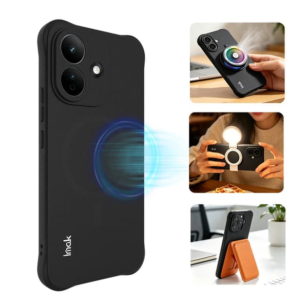 IMAK Matsort Extra strong TPU Cover til Xiaomi Redmi Note 17 Pro Black