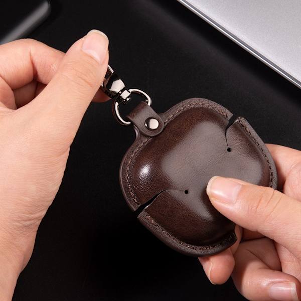 SKALO AirPods 4 PU-Læder Cover - Sort Black