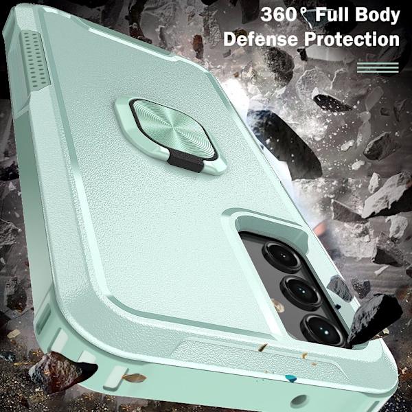 SKALO Samsung A54 5G Armor Hybridi metallirengas kuori - Turkoosi Turquoise