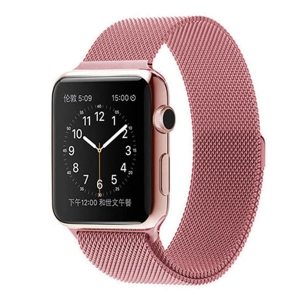SKALO Milanese Loop Apple Watch Ultra 3 49mm - Valitse väri Pink