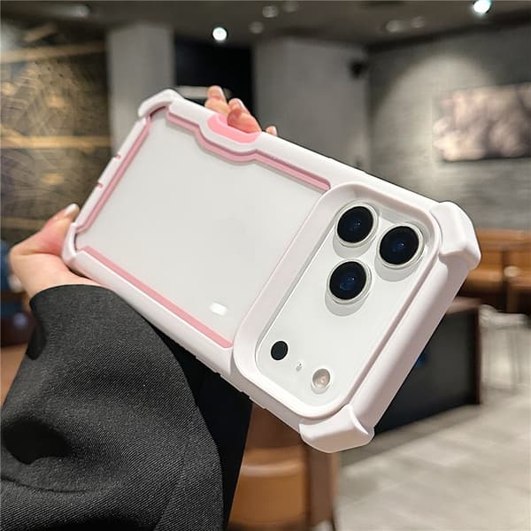SKALO Robust Hjørnebeskyttelse Cover til iPhone 18 Pro Max - Pink Pink