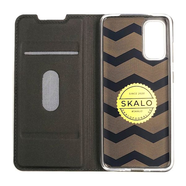 SKALO Samsung S20 Lompakkokotelo Ultra-ohut muotoilu - Valitse väri Dark grey