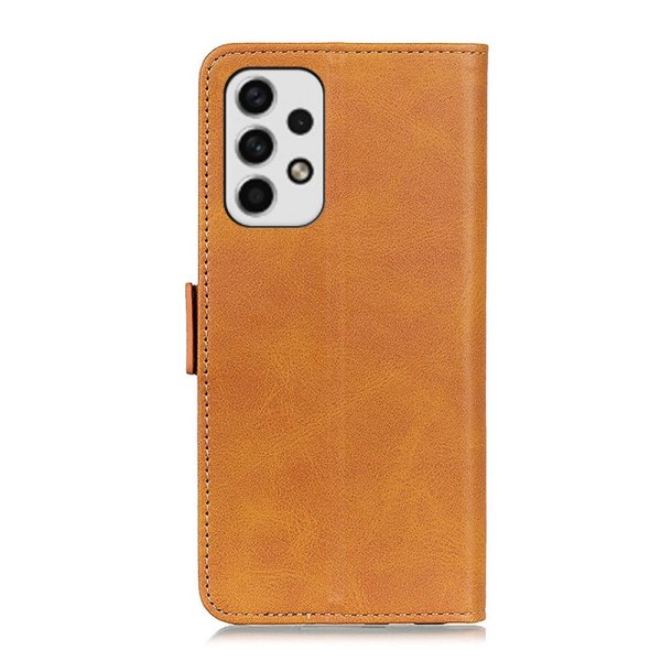 SKALO Samsung A23 5G Flip Cover m. pung i PU-læder - Lys brun Light brown