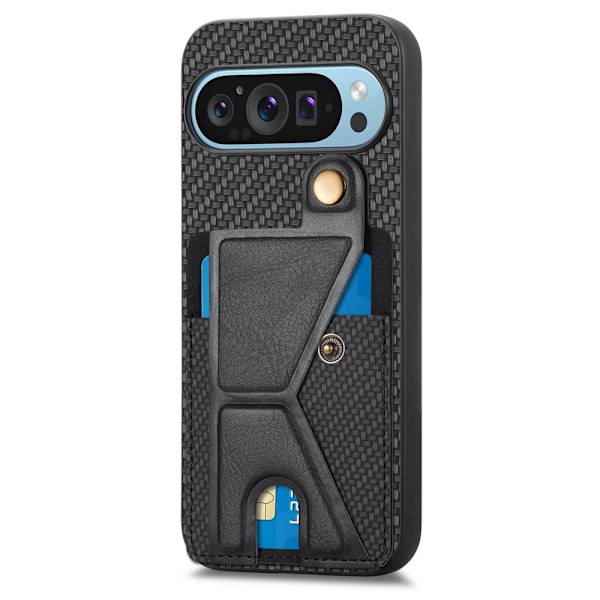 SKALO Google Pixel 9/9 Pro Carbon FIber Card Slot - Sort Black