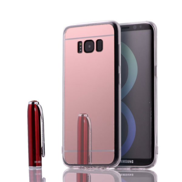 Spejlcover Samsung S8 - flere farver Pink