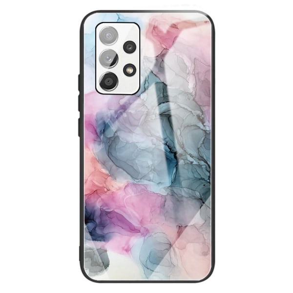 SKALO Samsung A13 4G Marmor hærdet glas TPU Cover - #6 Multicolor