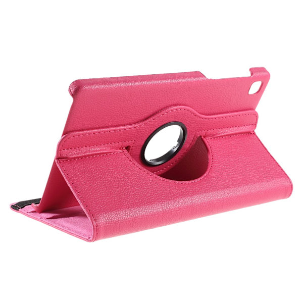 SKALO Samsung Tab A7 Lite 360 Litchi Suojakotelo - Cerise Cerise