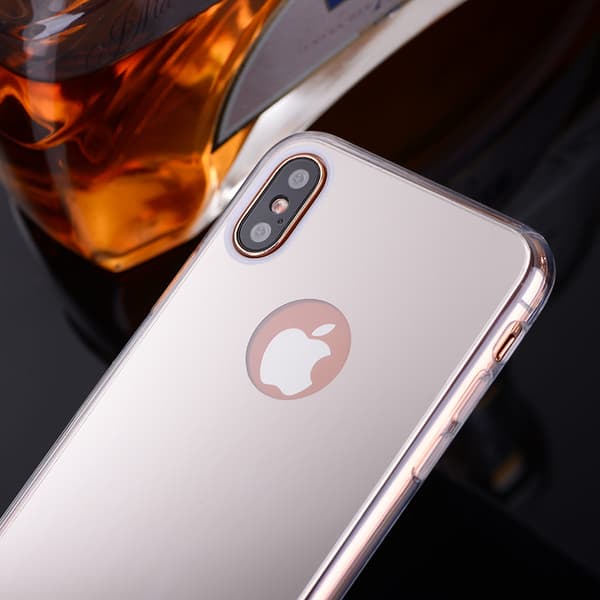 Spegelskal iPhone XS Max Pink