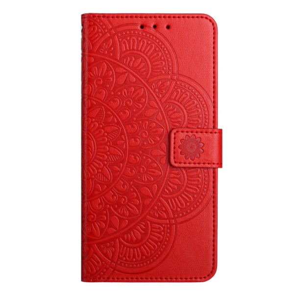 SKALO Samsung A15 5G Mandala Flip Cover - Rød Red