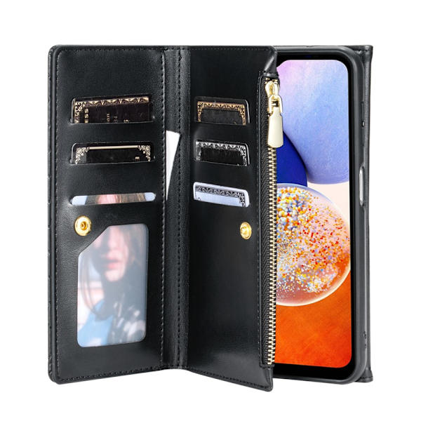 SKALO Samsung A05s 4G Evelope Clutch 8-Fack - Svart Svart