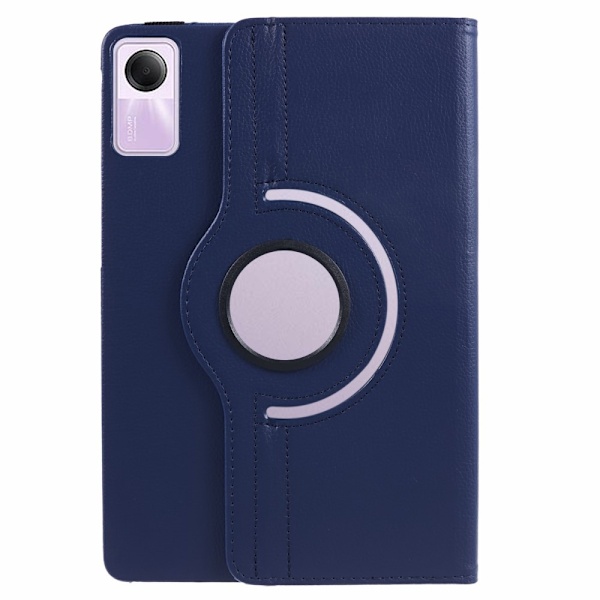 SKALO Xiaomi Redmi Pad SE 360 Litchi Flip Cover - Mørkeblå Dark blue