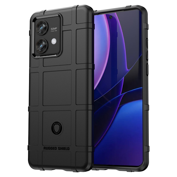 SKALO Motorola Edge 40 Neo 5G Rugged Shield Stødsikker TPU-cover Black