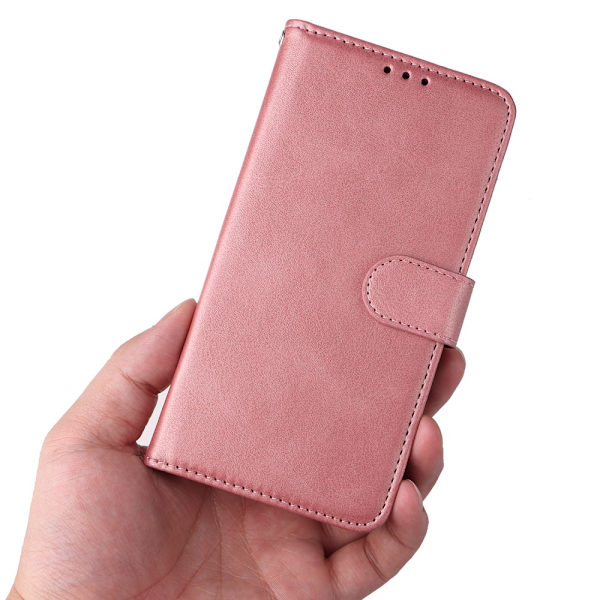 SKALO Samsung A25 5G PU-Läder Plånboksfodral - Fler färger Rosa