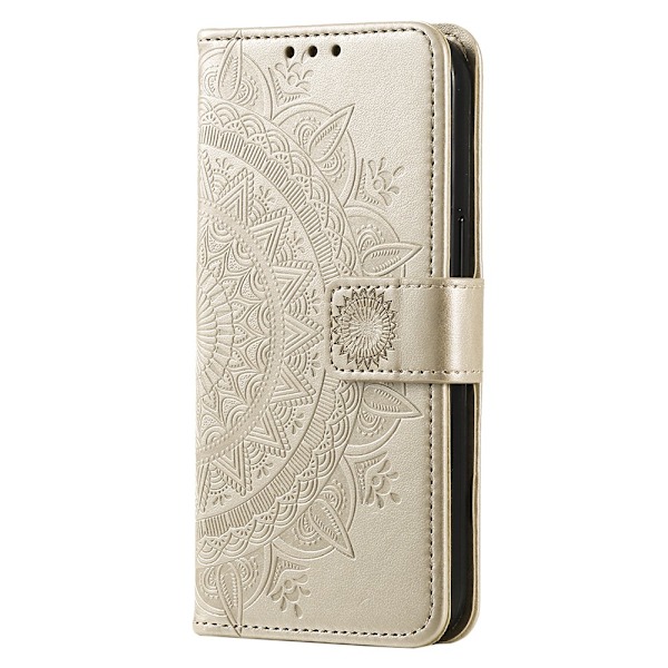 SKALO Xiaomi Redmi 13C 4G Mandala lompakkokotelo - Kulta Gold