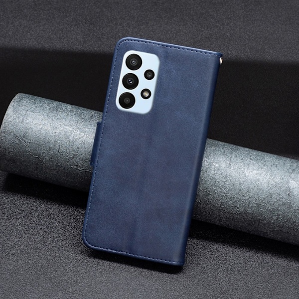 SKALO Samsung A23 5G Lompakkokotelo PU-nahkaa - Sininen Blue