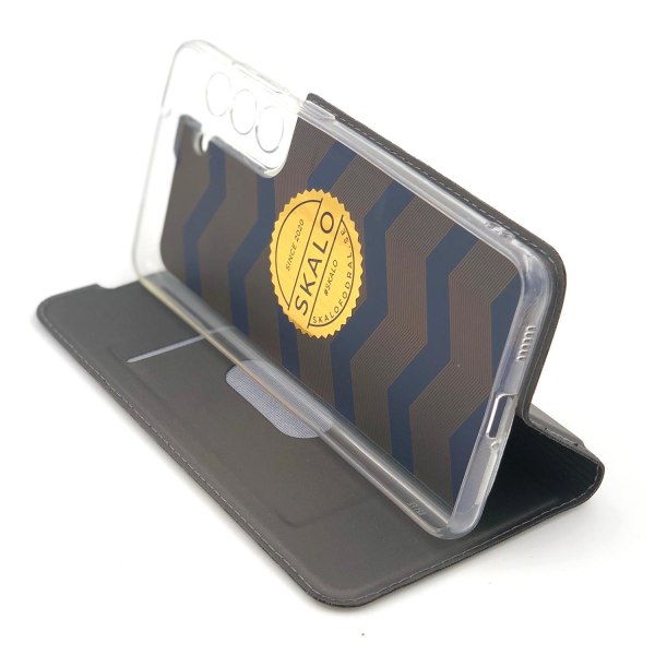 SKALO Samsung S21 FE Plånboksfodral Ultratunn design - Fler färg Guld
