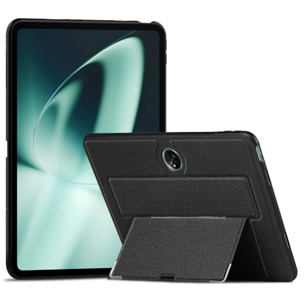 SKALO OnePlus Pad PU-læderetui med stativ - Sort Black