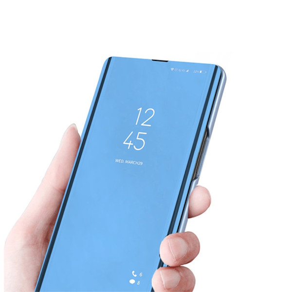 SKALO Xiaomi 13 5G Clear View Mirror Lompakko - Ruusukulta Pink gold