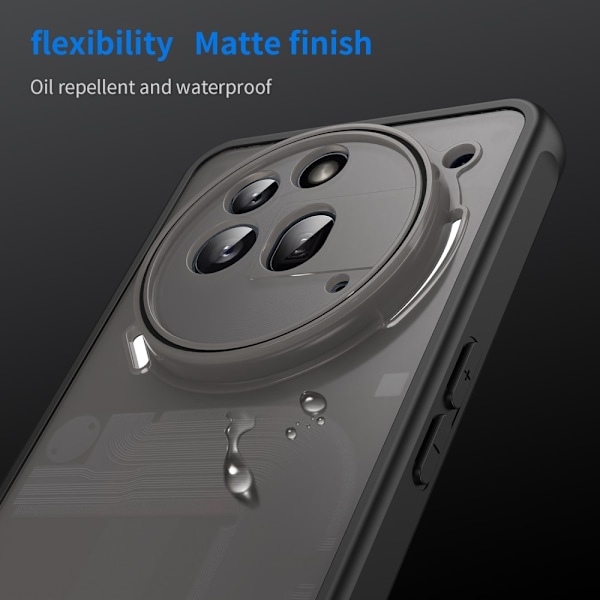SKALO Nothing Phone (3a) Pro 5G Color Bumper Frosted Skal - Svart Svart