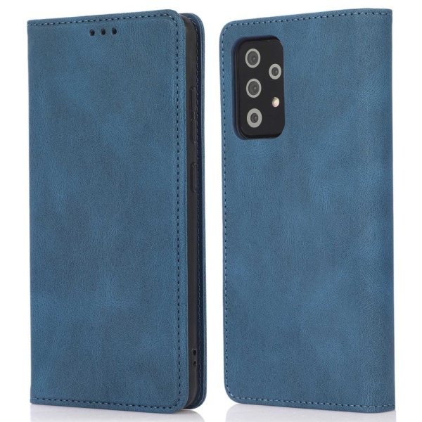 SKALO Samsung A23 5G Slim Premium Flip Cover - Blå Blue