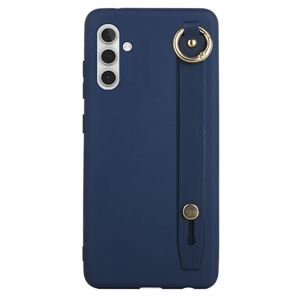 SKALO Samsung A04s 4G Käsihihna TPU-suojakuori - Sininen Blue