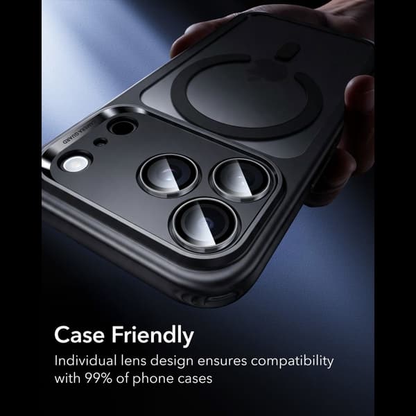 ESR Armorite Camera Protector Kamerabeskyttelse i Hærdet glas til iPhone 18 Pro - Transparent Transparent