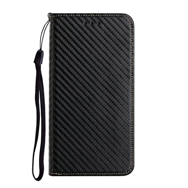 SKALO Samsung S24 Carbon Fiber Plånboksfodral - Svart Svart