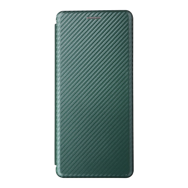 SKALO Sony Xperia 10 V Carbon Fiber Lompakkokotelo - Vihreä Green