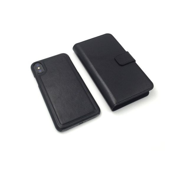 Magneettinen kuori / lompakko "2 in 1" iPhone X / XS - enemmän värejä White