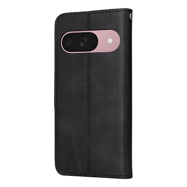 SKALO Google Pixel 9a PU-nahka Lompakkokotelo - Valitse väri Black