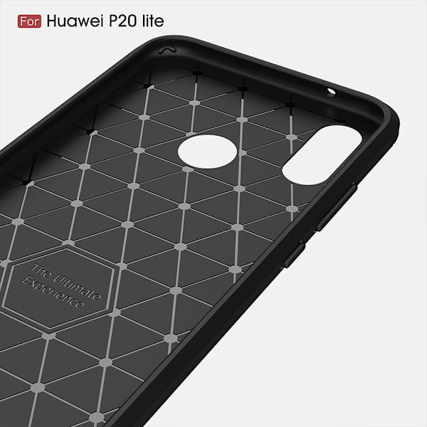 Stöttåligt Armor Carbon TPU-skal Huawei P20 Lite - fler färger Svart