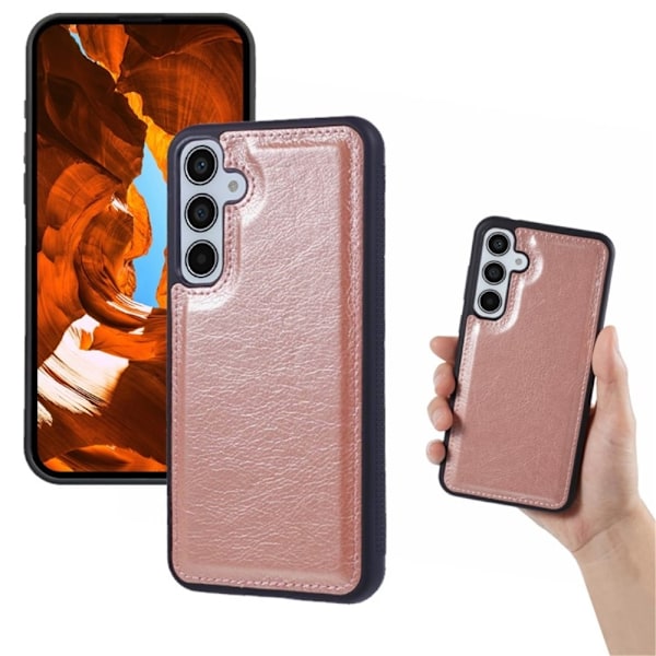 SKALO Samsung S25+ 2-in-1 Magnetiskt Avtagbart Plånboksfodral - Roséguld Rosa guld