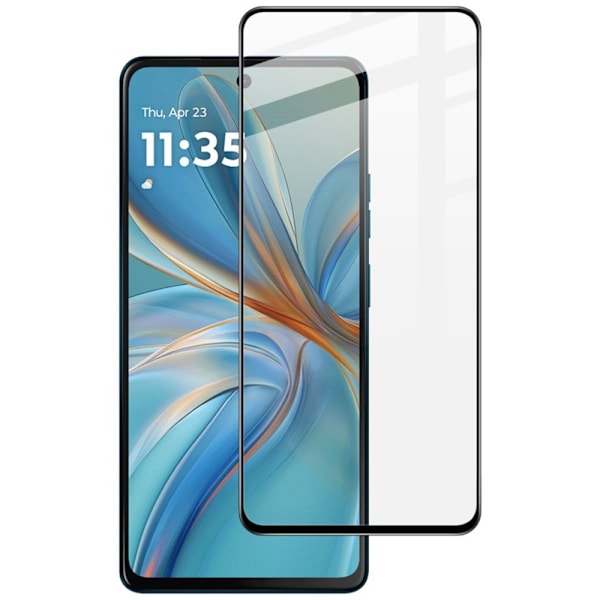 SKALO Motorola Moto G75 5G Koko Näytön Panssarilasi - Musta Black