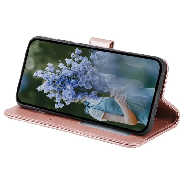 SKALO Samsung A35 5G Mandala Flip Cover - Rosa guld Pink gold