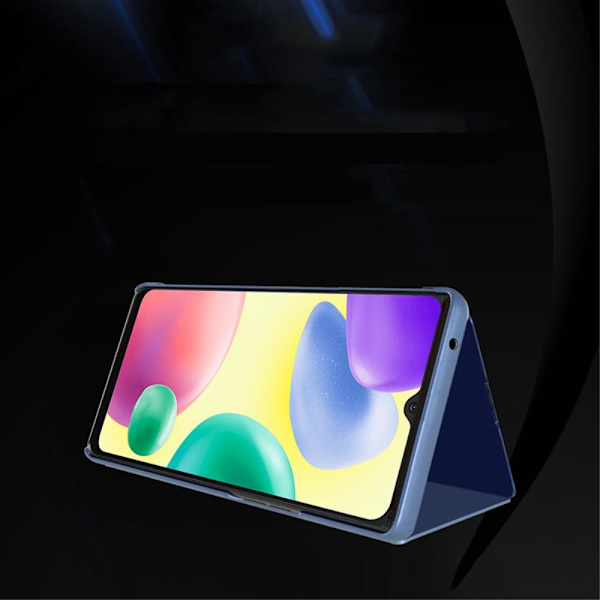 SKALO Xiaomi Redmi 10C Clear View Mirror Etui - Blå Blue