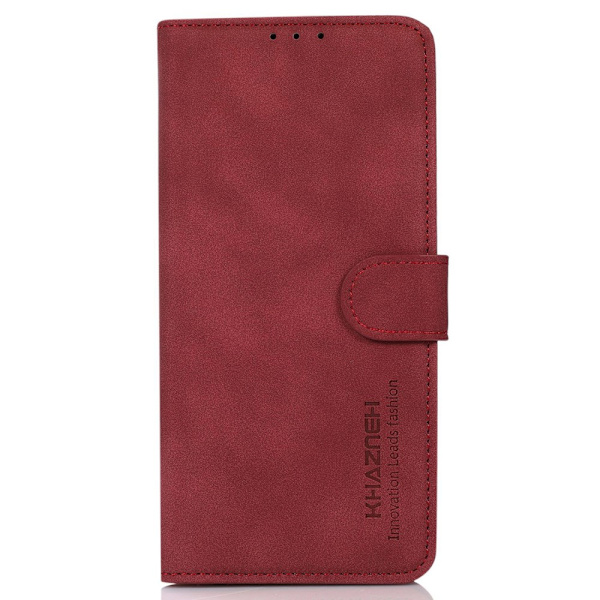 SKALO iPhone 16 Pro Max KHAZNEH Pungetui i PU-læder - Rød Red