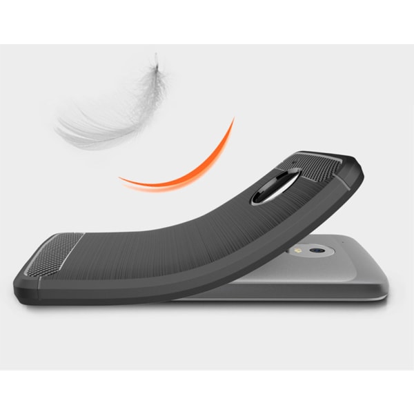 Stöttåligt Armor Carbon TPU-skal Moto G5 Plus Black