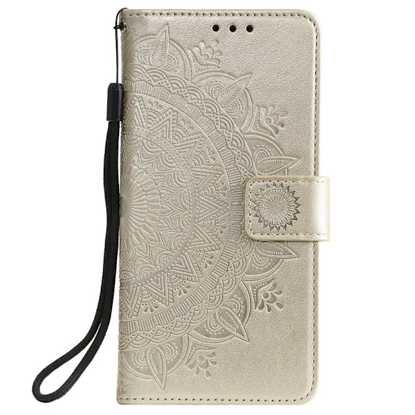 SKALO Xiaomi Mi 11 Lite Mandala Plånboksfodral - Guld Gold