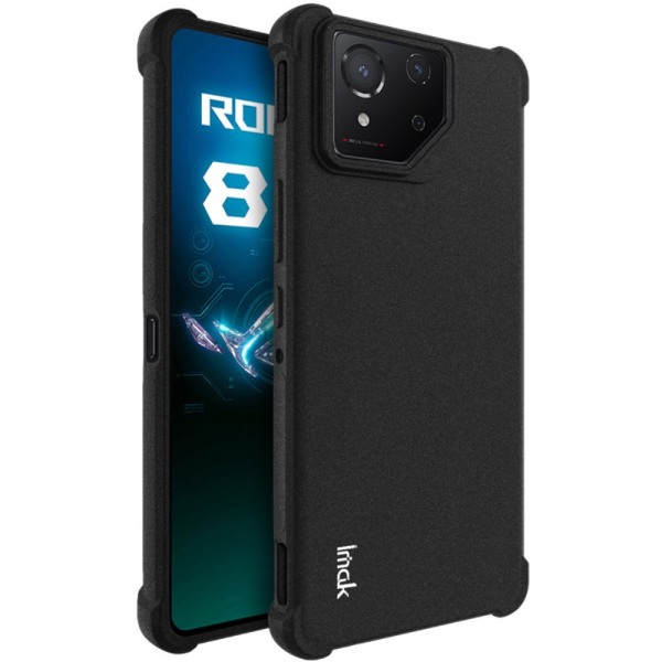 IMAK Asus ROG Phone 8 5G Erittäin vahva TPU-kuori - Musta Black