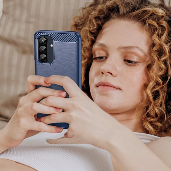 SKALO Samsung A26 5G Armor Carbon Skal - Fler färger Blå