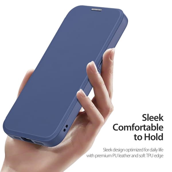 DUX DUCIS iPhone 16e Skin X Pro Plånbok - Blå Blå