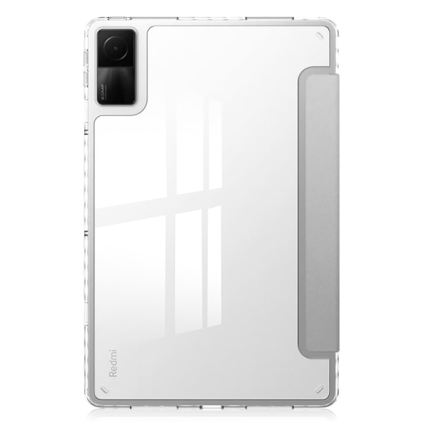 SKALO Xiaomi Redmi Pad Trifold Fodral med Transparent Baksida - Silver Silver