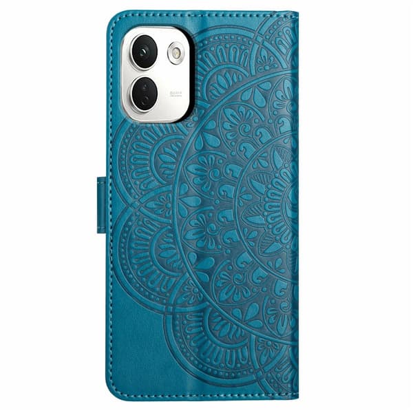 SKALO Mandala Flower Plånboksfodral för Xiaomi Redmi Note 17 Pro Max - Blå Blå