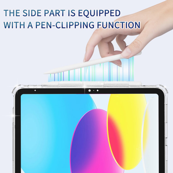 SKALO iPad 10.2 Armor Rainbow Glitter håndtag/stativ Cover -. Pi Pink