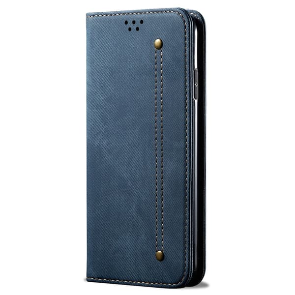 SKALO iPhone 17 Jeans Plånboksfodral - Blå Blå