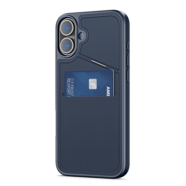 DUX DUCIS iPhone 16 Plus Rafi II Series Skal med Korthållare - Blå Blå