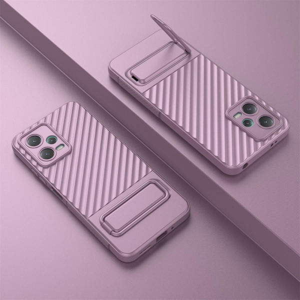 SKALO Xiaomi Redmi Note 12 5G Twill 2.0 TPU skal med ställ - Lila Lila