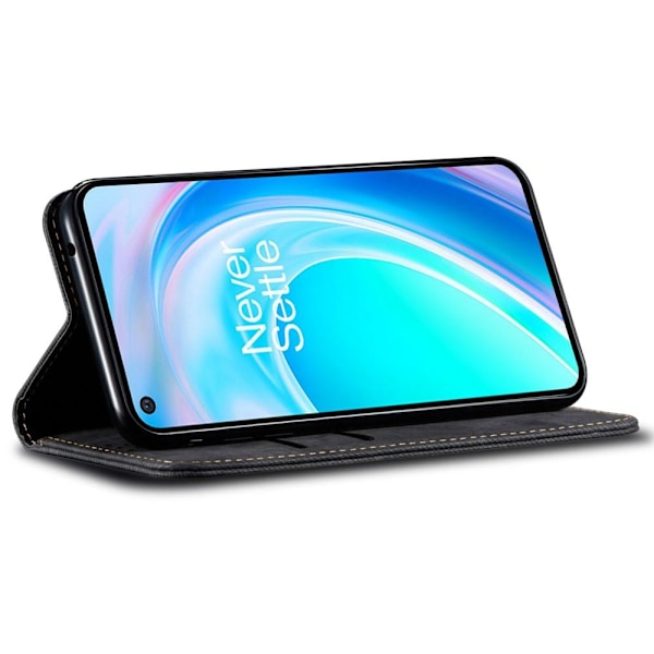 SKALO OnePlus Nord CE 2 Lite 5G Jeans Flip Cover - Sort Black