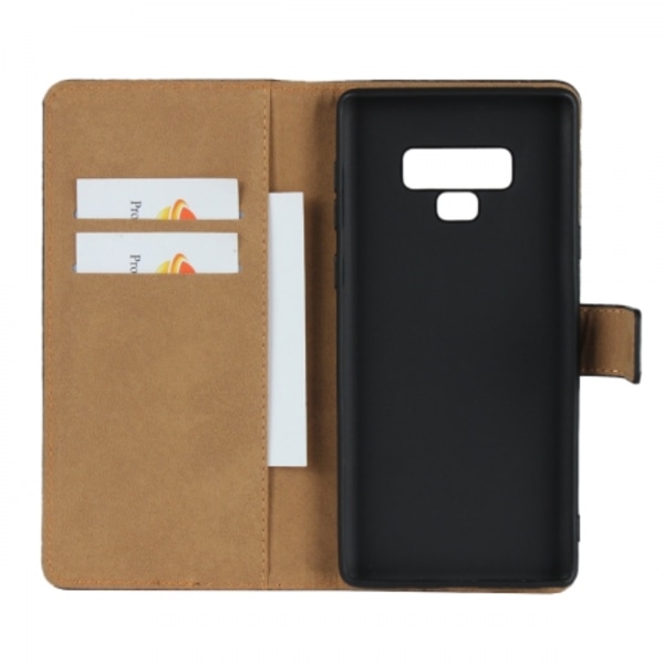 Plånboksfodral Äkta Skinn Samsung Note 9 - fler färger Lila