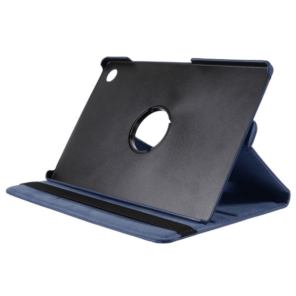 SKALO Samsung Tab A8 10.5 (2021/2022) 360 Litchi Flip Cover - Mø Dark blue